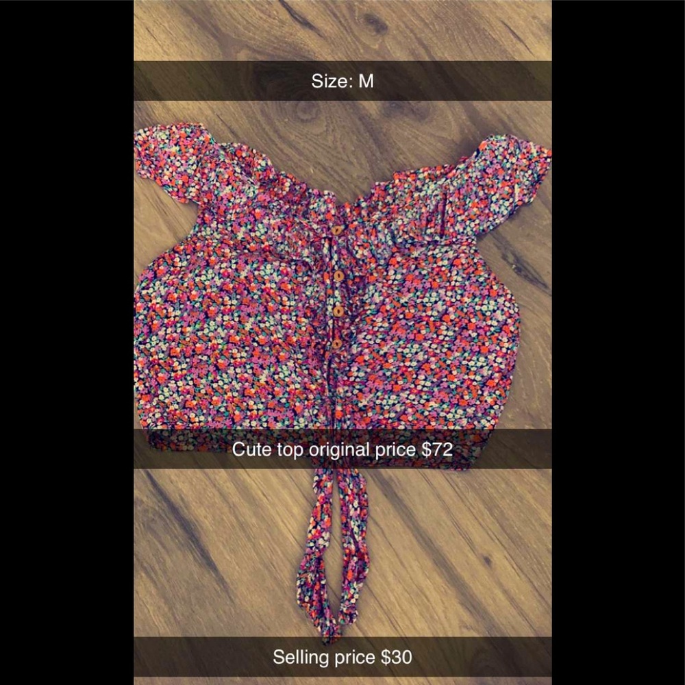 Here is a $72 dollar cut floral top